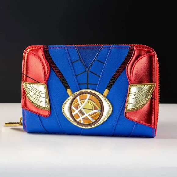 LOUNGEFLY Marvel Metallic Doctor Strange Zip Around Wallet - Picture 4 of 14